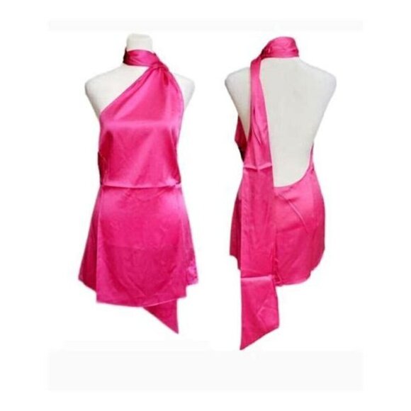 SER O YA Kendall Silk Dress Fuchsia Size Medium NWT - Picture 10 of 10